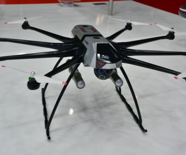 Drones with High-tech Features Displayed at Dubai Air Show