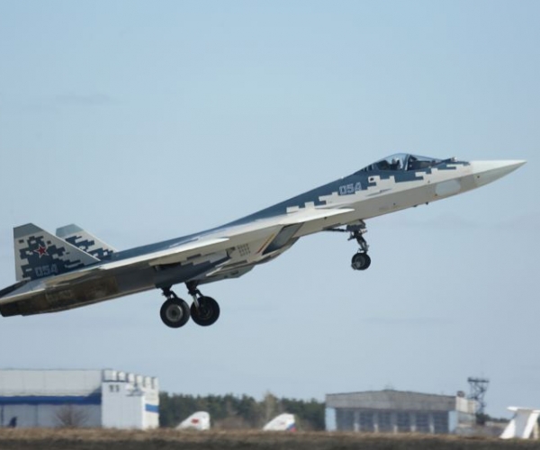 First Public Flight of Russian Su-57 Stealth fighter at Army 2018