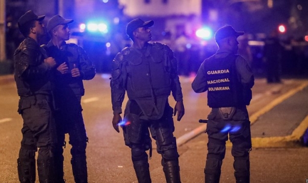 Police Agency's Helicopter Attacks Venezuelan Supreme Court Building