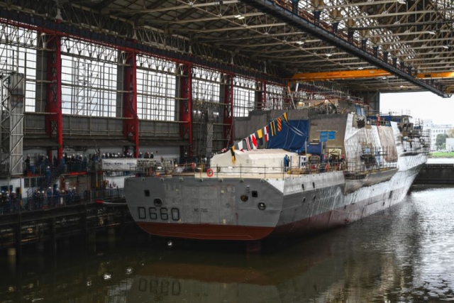 Naval Group Launches First Defense and Intervention Frigate for French Navy