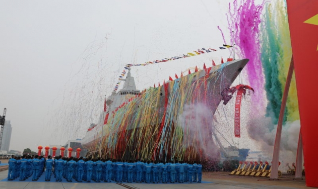 China Launches New 10,000 Ton Guided Missile Destroyer 