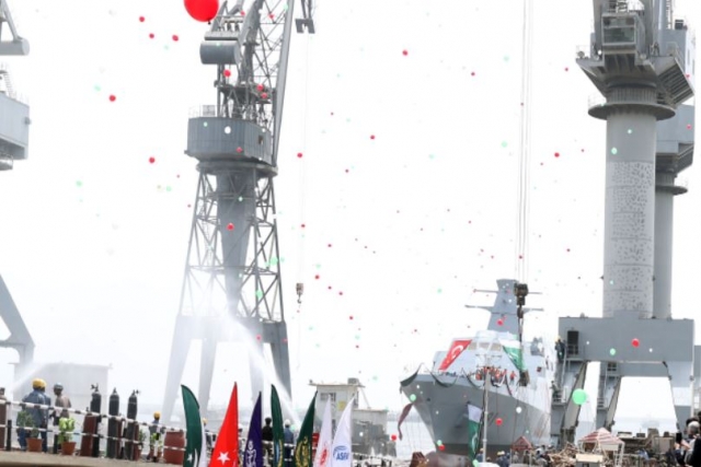 Turkey Launches Third MILGEM-class Corvette for Pakistan Navy