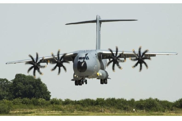 Canadian Military Plane Rams French A400M on Tarmac