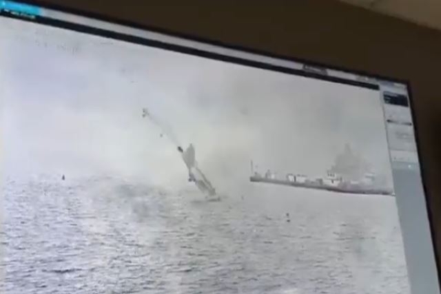 U.S. Navy EA-18G Growler Crashes Into San Diego Bay