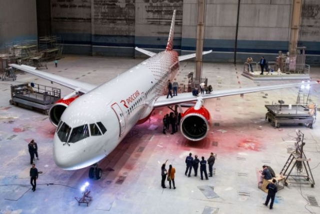 First Russian MC-21 Airliner Receives Rossiya Livery