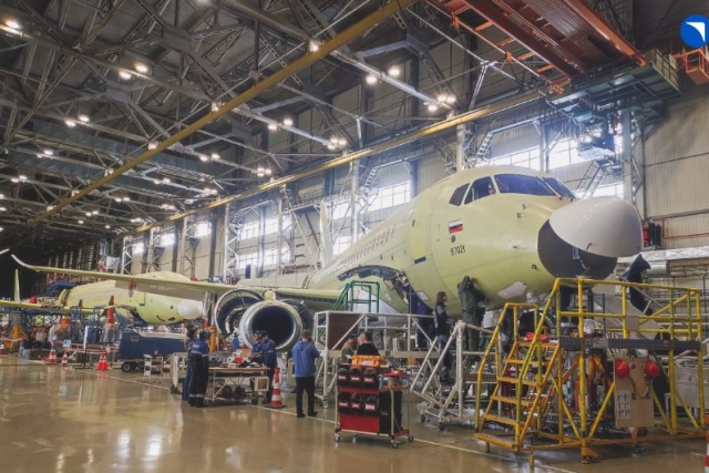 Russian 100-Seater Airliner, SSJ-NEW Getting Prepared for First Flight