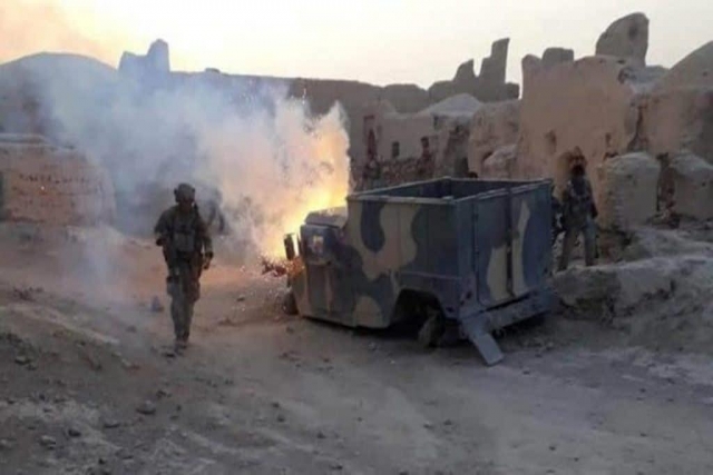 Bombs-laden Humvee Owned by Taliban Explodes in Afghanistan