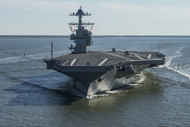 New Aircraft Carrier USS Gerald Ford's Flight Deck Certified for Aircraft Ops