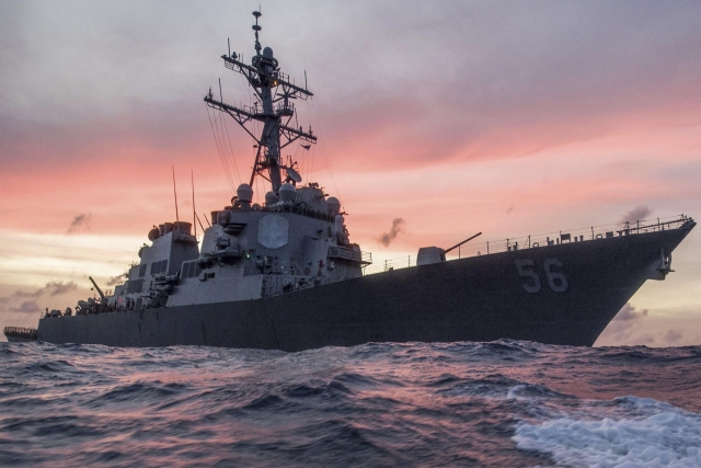 China Shoos Away U.S. Navy Warship in South China Sea
