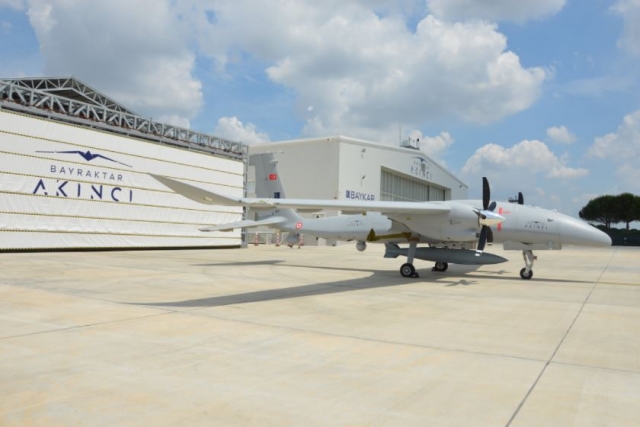Turkey’s Akinci Combat Drone Armed with HGK-84 Bombs
