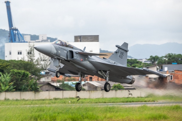 First Two Serial Production Gripen E Jets in Brazil