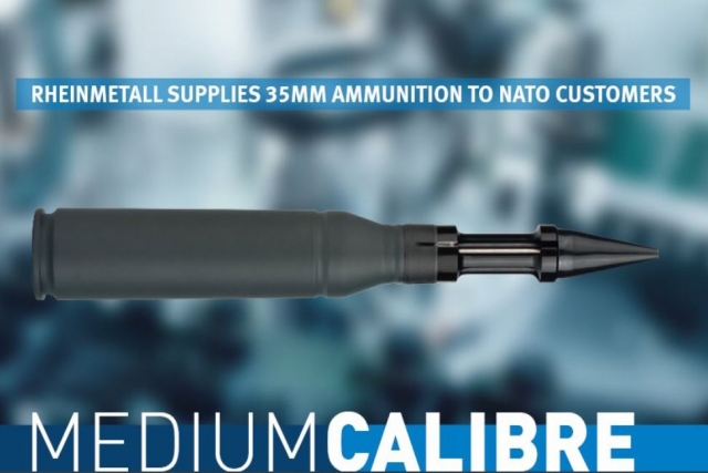 Rheinmetall to Provide 35mm Ammunition to NATO Customers
