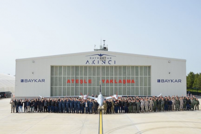 Bayraktar Akinci Combat Drone Hits Target with New Ammo