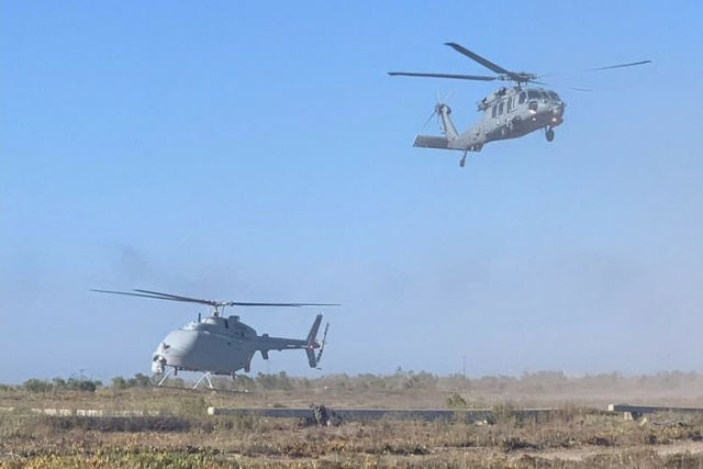 MQ-8C Unmanned Helicopter Completes First Expeditionary Advanced Base Operations Exercise