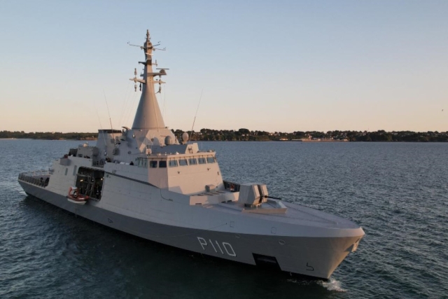 U.A.E. Navy Receives First Gowind Corvette 'Bani Yas'