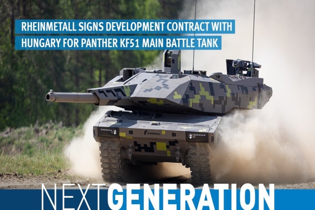 Hungary, Rheinmetall Forge €288M Deal for Panther KF51 Main Battle Tank Development