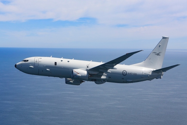 Chinese J-16 Fighter Releases Flares Near Australia's P-8 Surveillance Aircraft