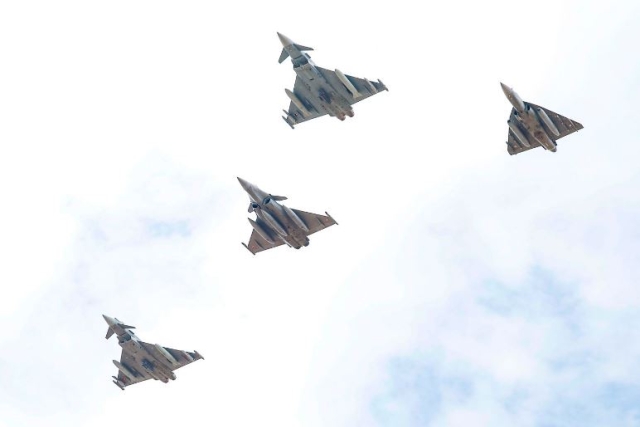 Spanish Eurofighters Engage Indian Su-30MKIs in Intense Exercise 'Tarang Shakti'