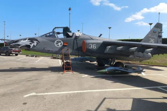 Turkish TUSAS Transforms Azerbaijan's Su-25 Fighter to Carry Gliding Bombs, Cruise Missiles