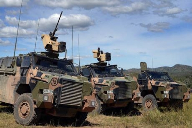 Armored Vehicles in Australia's $74M in Military Aid to Ukraine