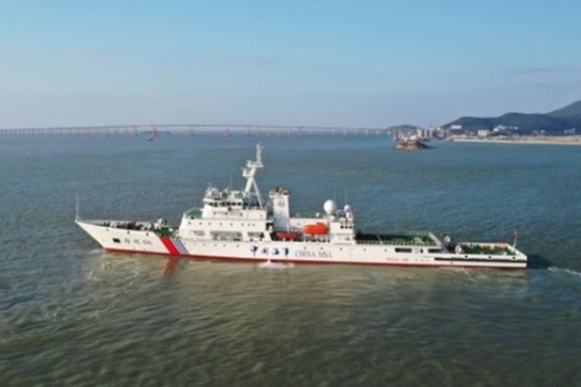 China Commissions First Large Patrol Vessel in the Taiwan Straits