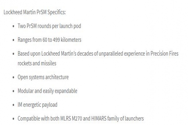 Lockheed Martin Contracted to Produce Early Operational Capability Precision Strike Artillery Missiles