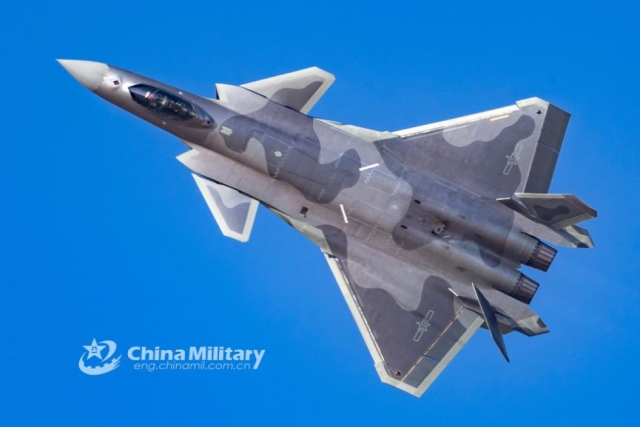 PLA's J-20 Fighter Jets 'Drive Away' Foreign Warplanes from South China Sea: Chinese Media