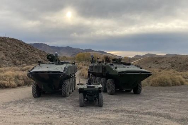 BAE Systems, ELTA Systems Test Manned-Unmanned Teaming on Amphibious Combat Vehicle