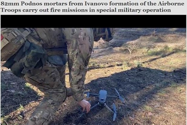 Russian Forces Using Chinese-made DJI Drones for Target Acquisition