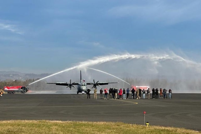 Slovenia Receives First Leonardo C-27J Spartan Tactical Transport Aircraft
