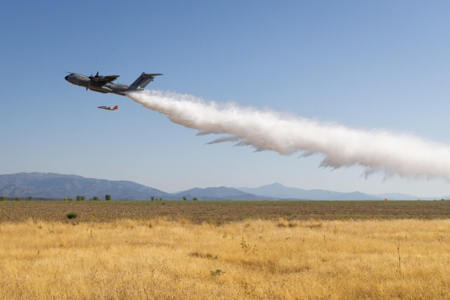 Airbus A400M Tested with Removable Fire-Fighting Kit