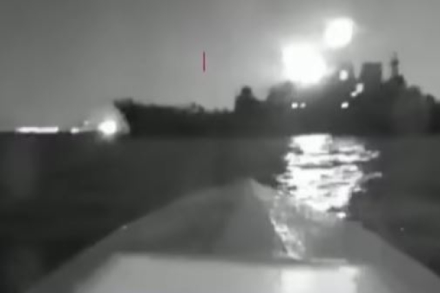 Russian Crude Tanker, Damaged in Ukrainian Drone Boat Attack, Being Towed to Repair Base