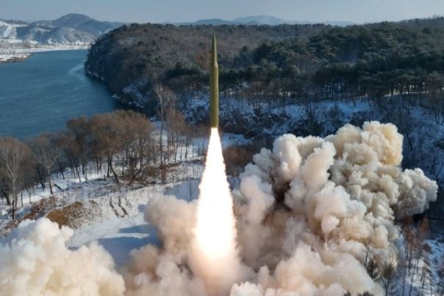 North Korea Tests of Solid-fuel Missile Tipped with Hypersonic Weapon