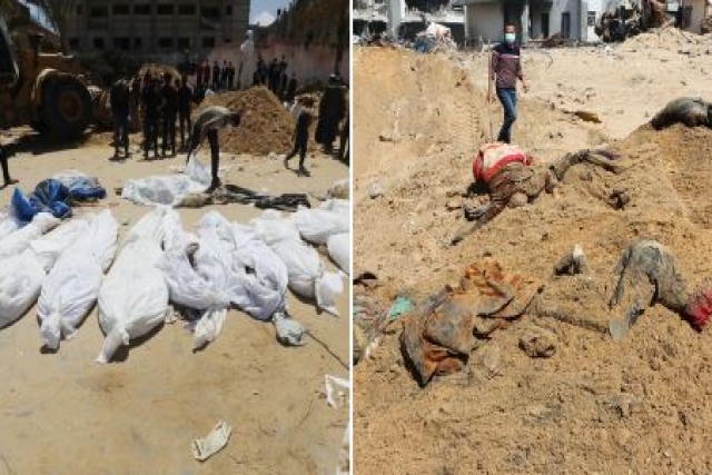 Nearly 200 Mass Graves Found at Hospital Sites in Gaza