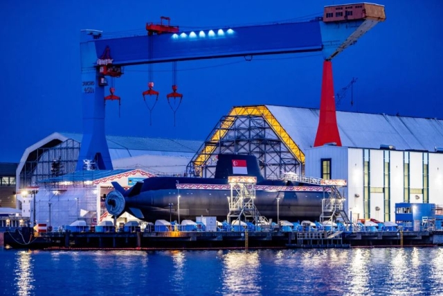 Thyssenkrupp Launches Fourth Type 218SG Submarine for Singapore