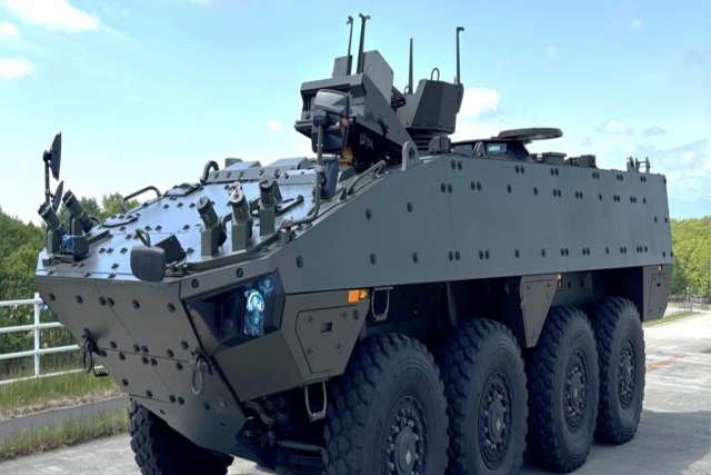 Japan Receives First Patria AMV XP 8x8 Vehicle