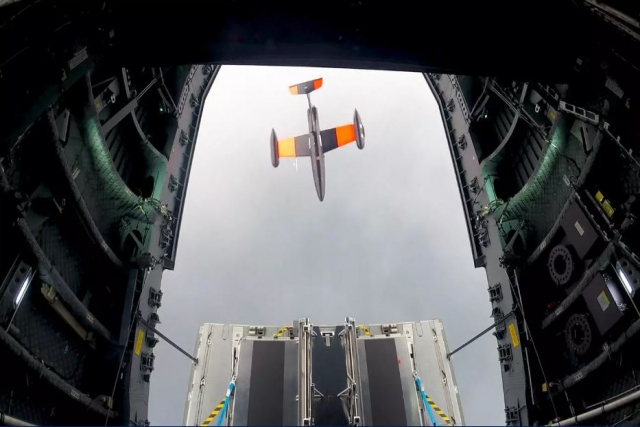 In a First, Airbus & German Military Launch Drone from A400M Cargo Plane