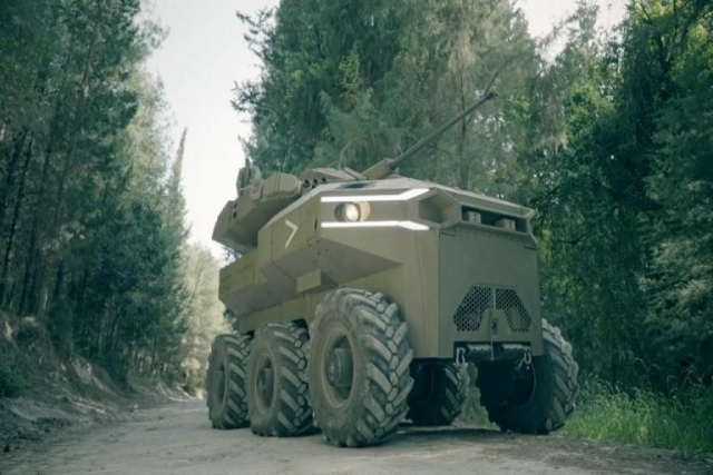 Israel MoD to Test Armed Robotic Vehicle Unveiled at Eurosatory-2022