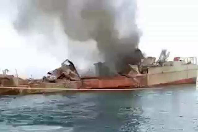 Iranian Vessel Damaged in 2020 Fire Modernized to Carry Cruise Missiles