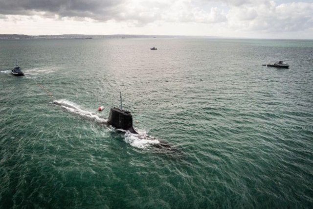 First Sea Trial of French Nuclear Submarine, 