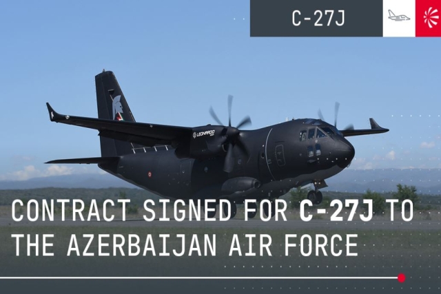 Azerbaijan’s Air Force Orders C-27J Spartan Transport Plane
