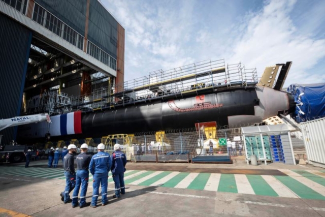 Naval Group Launches 'Tourville' Nuclear Attack Submarine for French Navy