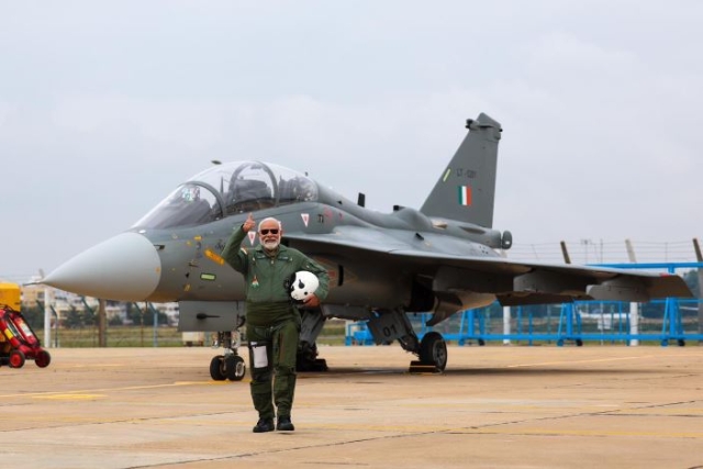 Modi Becomes First Indian PM to Fly in LCA Tejas