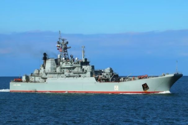 Russian Navy Landing Ship Destroyed in Ukrainian Drone Attacks: Reports