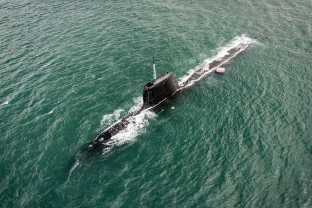 First Sea Trial of French Nuclear Submarine, 