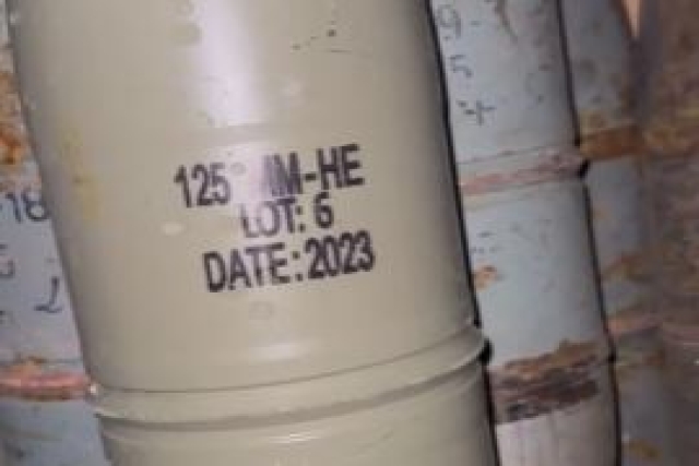 Iranian-Made 125mm Tank Shells Supplied to Ukrainian Forces