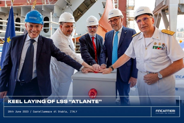 Keel Laid for Italian Navy’s Second Logistic Support Ship