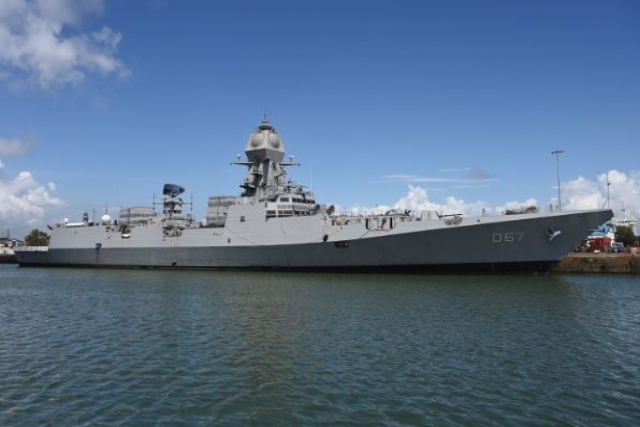 Stealth Destroyer 'Mormugao,' with all Indigenous Weapons, Delivered to Indian Navy
