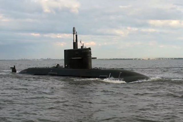Russian Shipyard Launches Latest Project 677 Submarine