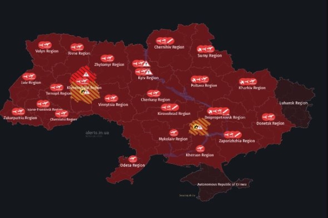 Russian Warplane Accidentally Drops Bomb on Russian-Occupied Luhansk; Ukraine Faces Intense Missile Barrage